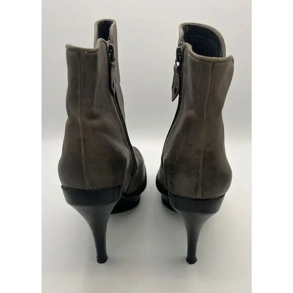 LISA for‎ DONALD PLINER Lago US 9M Taupe Leather Platform Stiletto Ankle Boots - Picture 4 of 12
